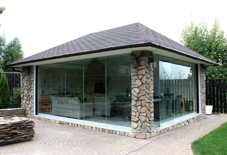 ارخص مقاول بناء مجلس خارجي في حي العارض لااحوش انيق زجاجي 