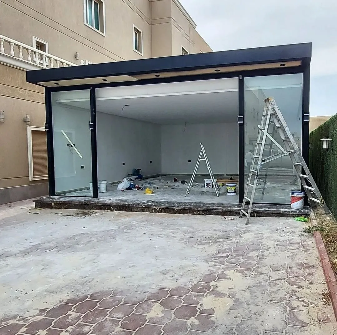 ارخص مقاول بناء مجلس خارجي في حي العارض لااحوش انيق زجاجي 