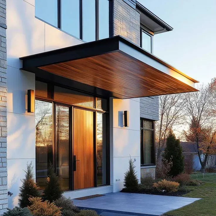 حداد مظلات مداخل فلل في شمال الرياض: تصاميم مودرن