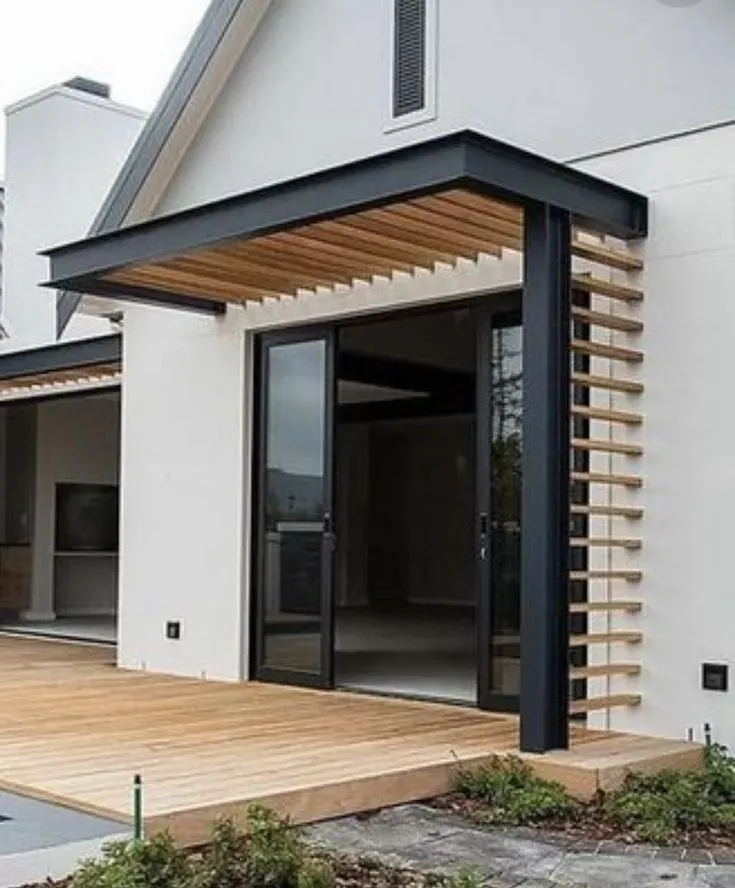 حداد مظلات مداخل فلل في شمال الرياض: تصاميم مودرن