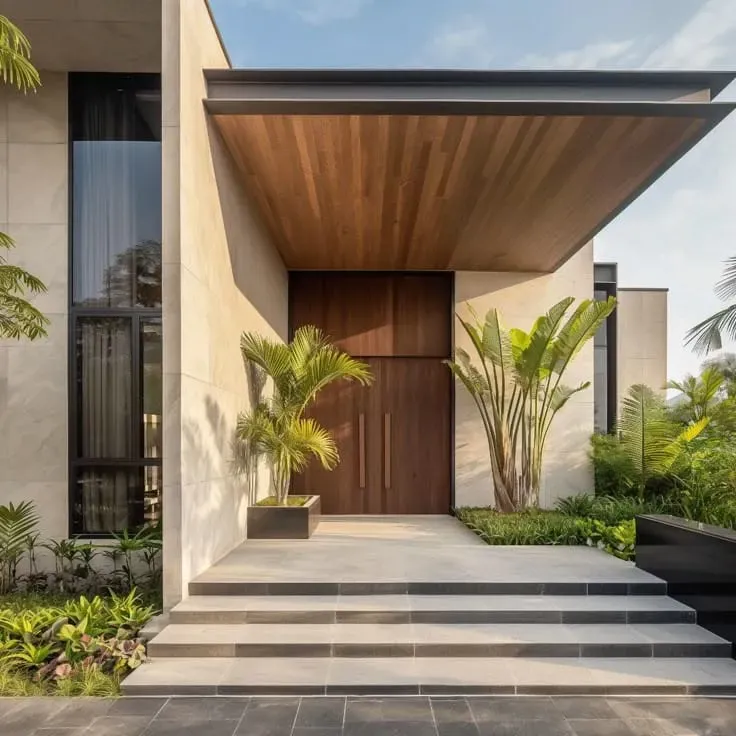 حداد مظلات مداخل فلل في شمال الرياض: تصاميم مودرن