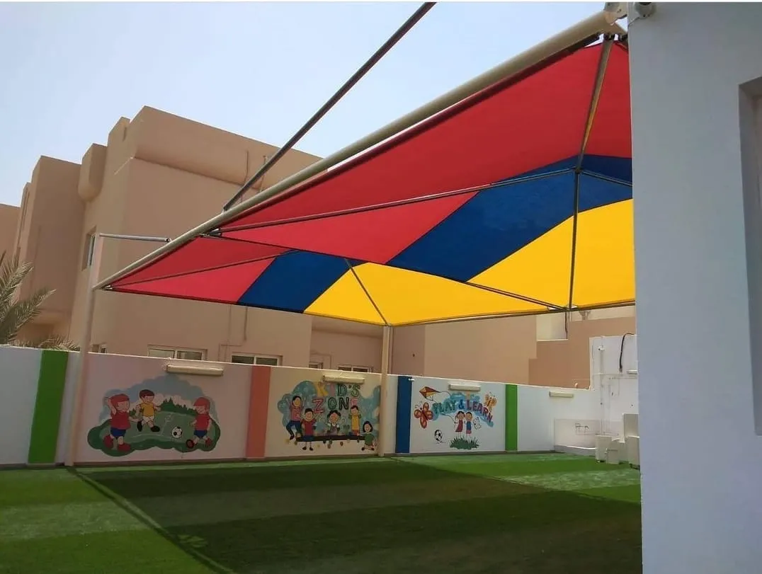 مظلات حدائق للمنزل بحي الروضةبأشكال وصور مظلات حدائق خارجية 