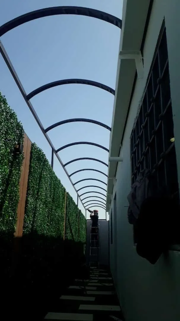 أفضل أنواع مظلات أحواش ومواقف سيارات في حي النسيم الغربي