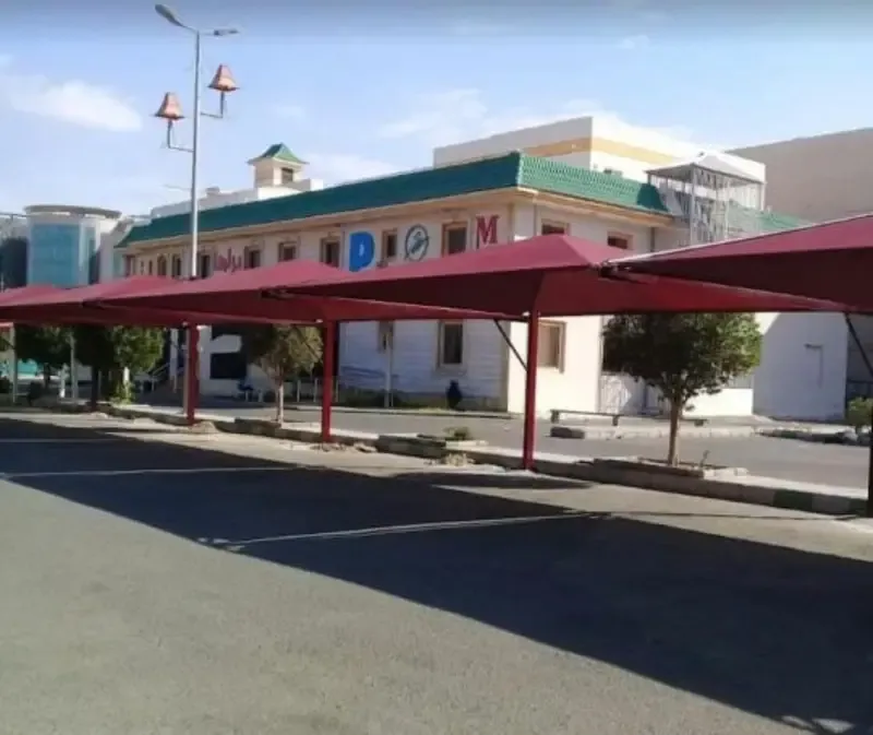 أنواع مظلات سيارات خارجية في حي الملز:لتركيب مظلات البوثلين 