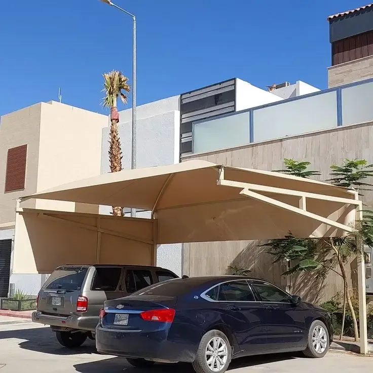 أنواع مظلات سيارات خارجية في حي الملز:لتركيب مظلات البوثلين 