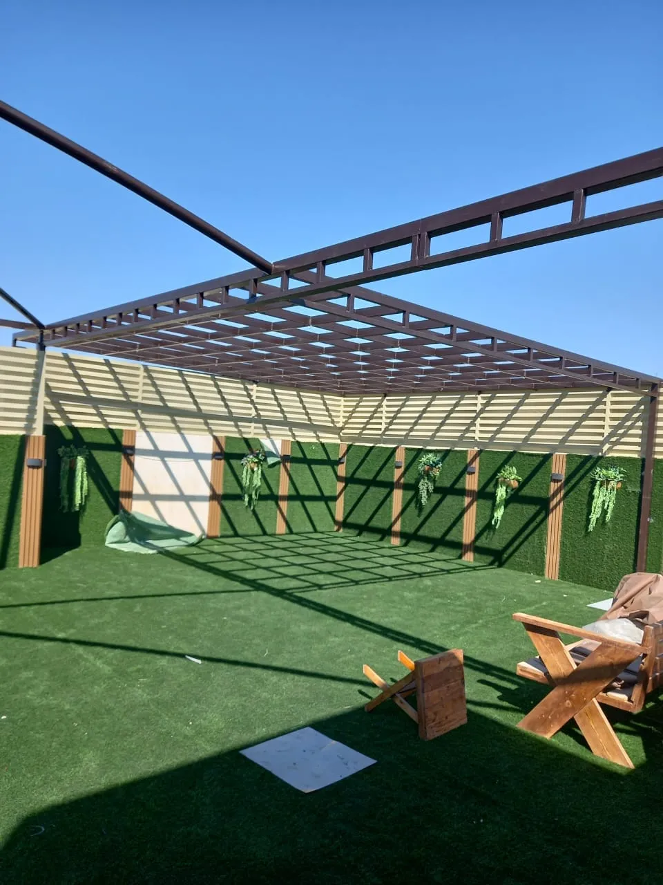 مظلات أحواش وجلسات خارجية حي الندى:بأفضل الأنواع والأسعار