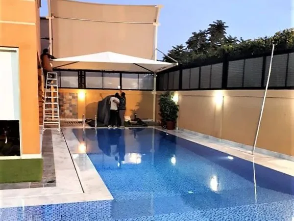 أفضل أنواع مظلات حدائق ومسابح بشمال الرياض:دليل شامل للأسعار